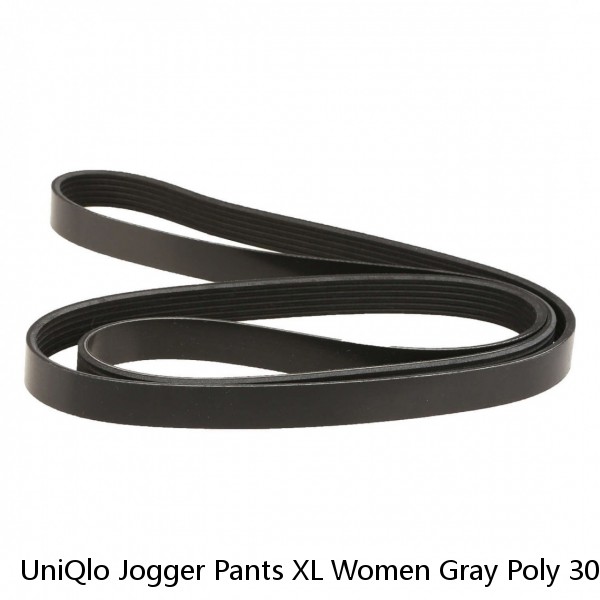 UniQlo Jogger Pants XL Women Gray Poly 30” Inseam Pockets NWOT YGI F0-490